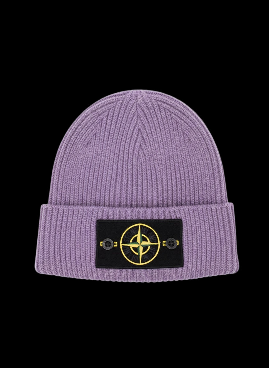 STONE ISLAND BADGE BEANIE